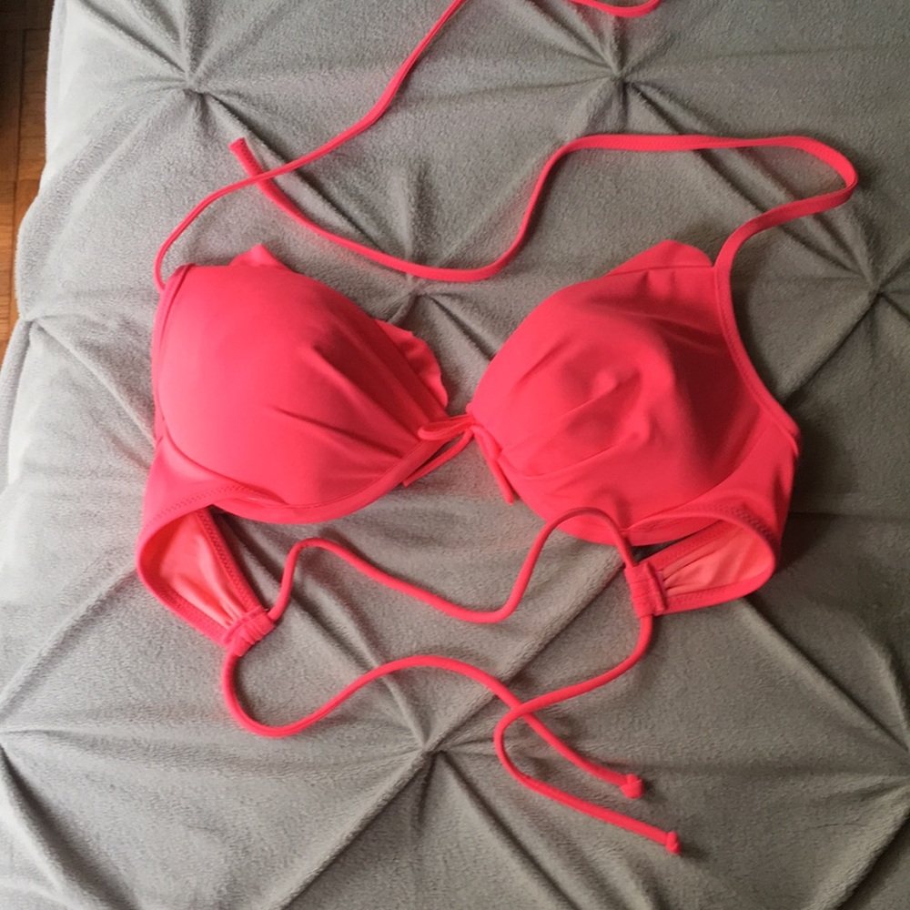 Bring hot pink push up bikini top